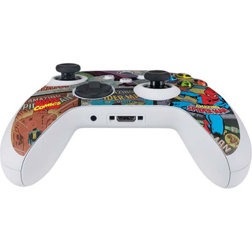 Marvel Classic Comics Amazing Spider-Man Collage Xbox Series S Controller Skin